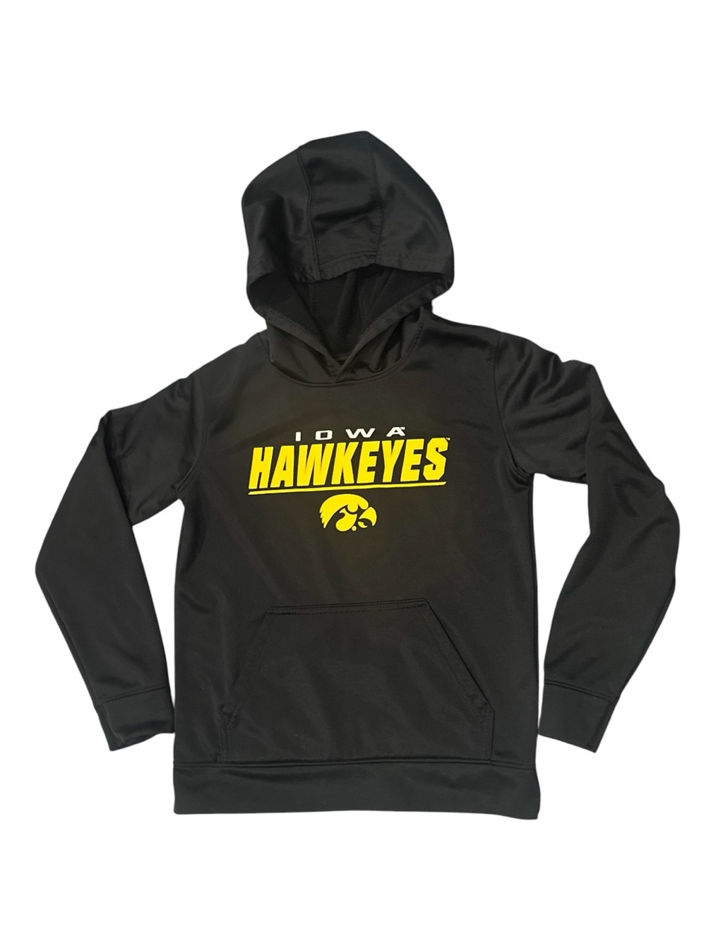 Gen2 Iowa Hawkeyes Youth Black Performance Hoodie Medium